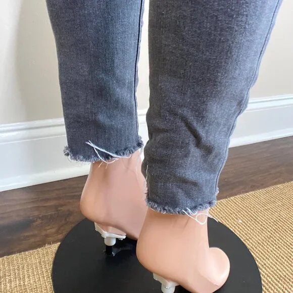 Joe's Distressed High-Rise Ankle Skinny Jeans, Size 29 - Picture 13 of 14